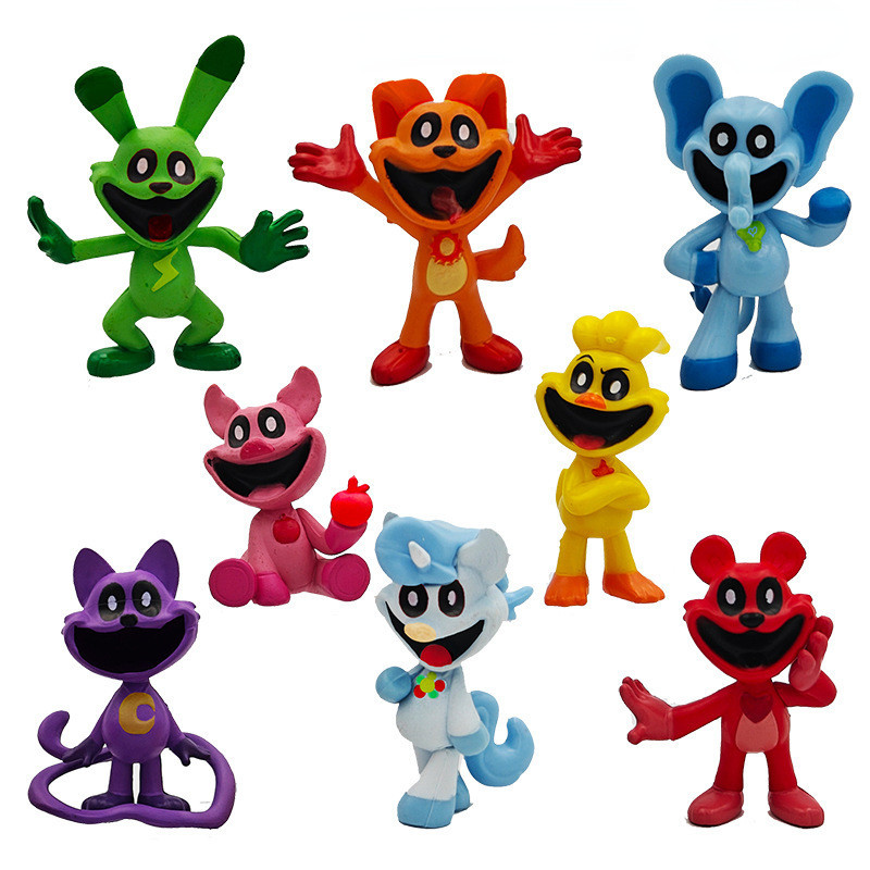 8pcs Smile Critters Figuras , Las De Acción Juguete Para Los Fans ...