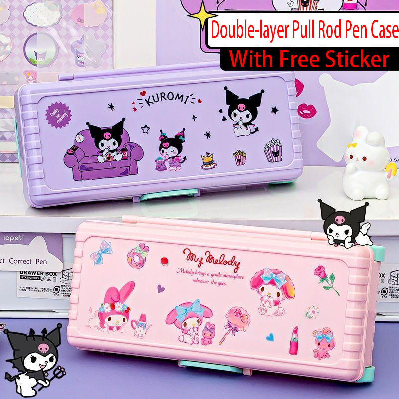 Sanrio Kuromi Cinnamoroll Melody Caja De Papelería Creatividad Maleta ...