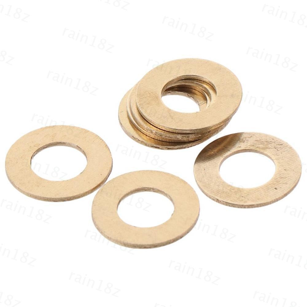 10 Arandelas De Cobre Planas Sourcing Map | Diámetro Interior 8mm, Exterior 18mm, Grosor 1mm | Para Automóvil Y Fontanería