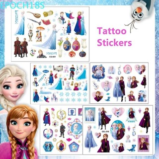 Suministros de fiesta de cumpleaños de Frozen, tatuajes temporales