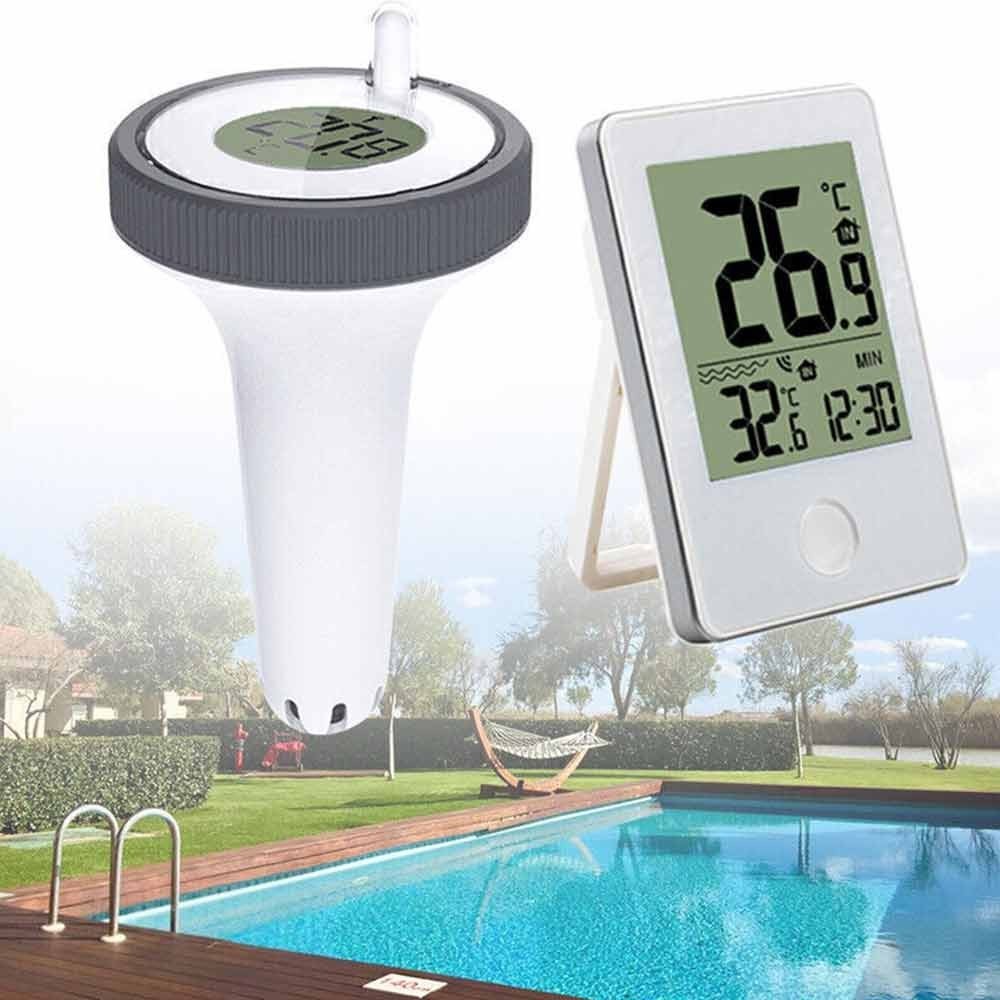 Wireless Pool Thermometer Meter Floating Outdoor Swimming Pool Pond ...