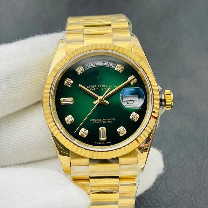 2025 Reloj deportivo de moda Rolex Oyster Perpetual Day-Date, correa de ...