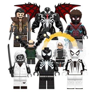 Marvel Spider-Man, Miles Morales & Venom - Conjunto de sudadera con capucha  y pantalones para niños pequeños y grandes, negro/rojo