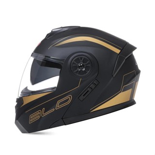 Cascos De Motocicleta BLD Modular Casco Flip Up Hombre Mujer Con