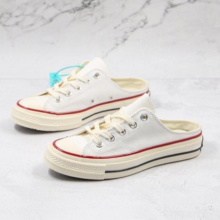 Converse blancas con raya roja sales