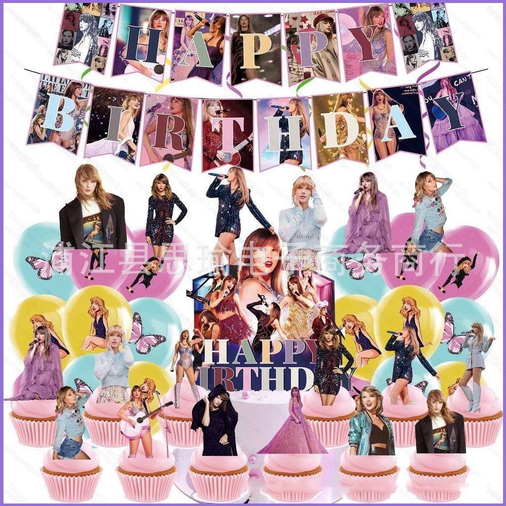 Taylor Swift Tema Niños Decoraciones De La Fiesta De Cumpleaños banner ...