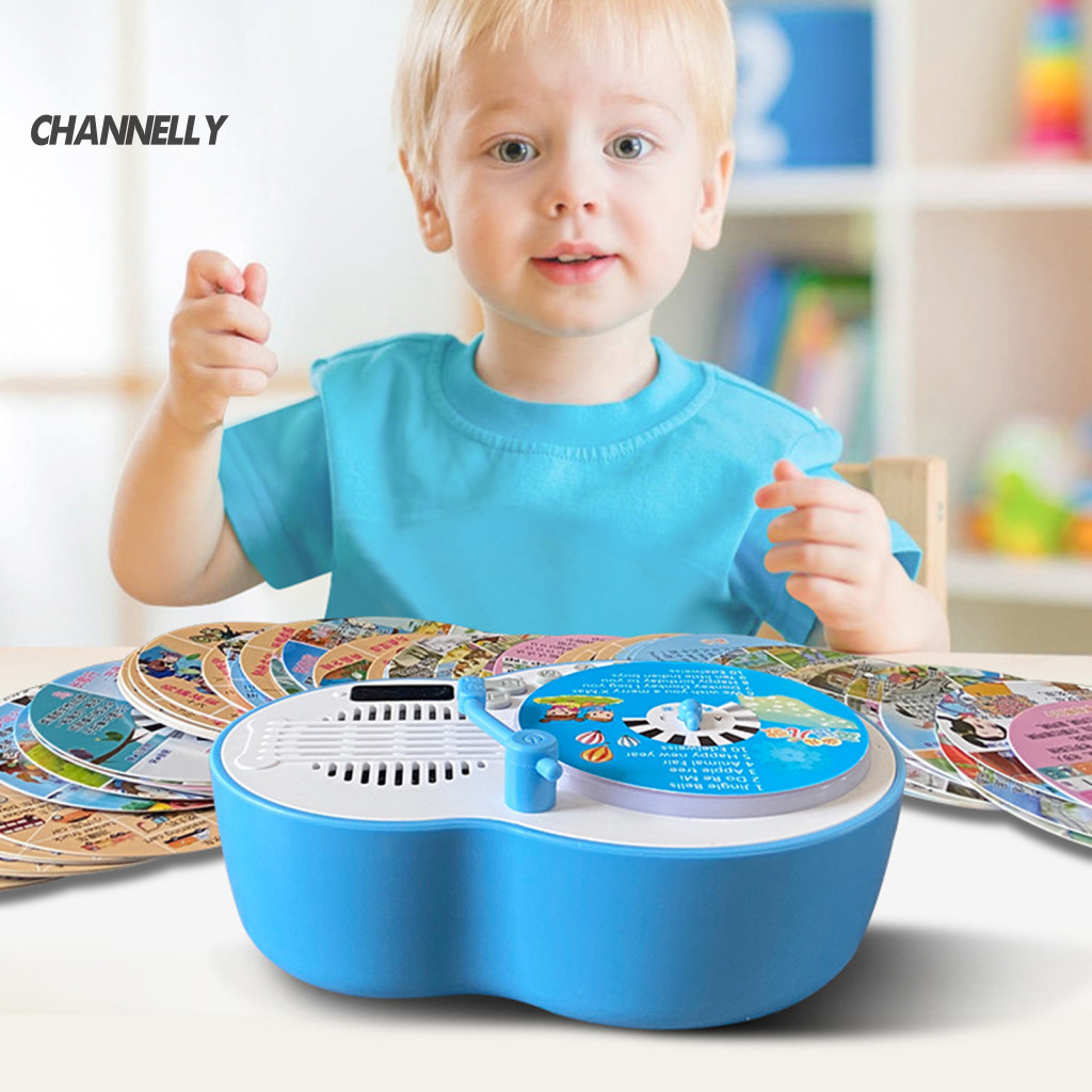 Music Story Player Gramophone Toy with Cards Storytelling Box for Kids ...