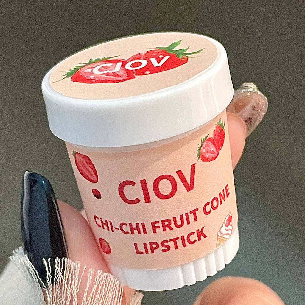 Stock Listo Ciov Tubo De Fresa Lápiz Labial ~ Tubo De Helado Bálsamo ...