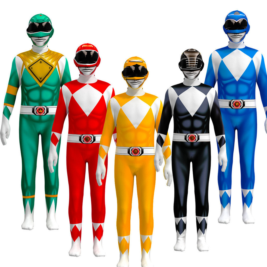 Power Rangers Body Adulto Niños Superhéroe Poder Samurai Sentai Disfraz ...