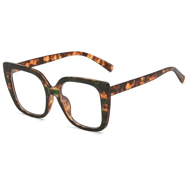 Gafas Vintage Oversized SPEXX Eyewear – Marco Negro Cuadrado, Lente Transparente, Antirreflejo, Retro