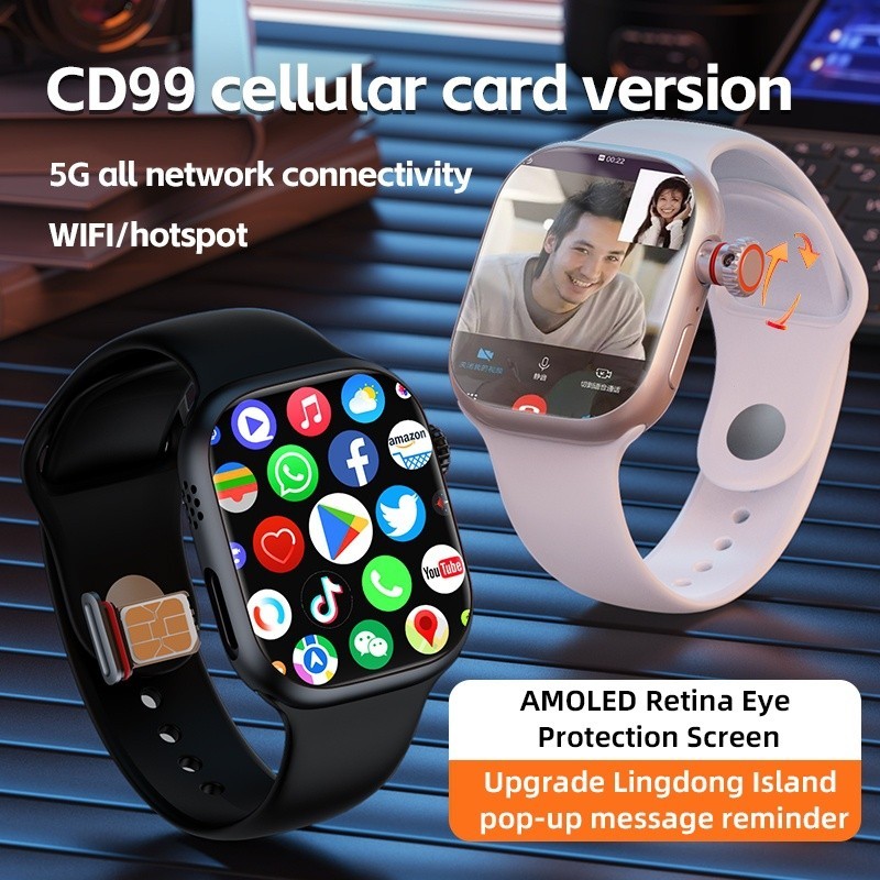 4G Sim 】 CD99 Reloj Inteligente Con Tarjeta Cámara WIFI 4G
