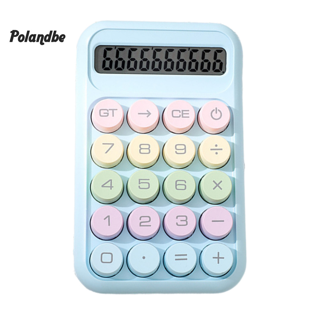 Mini Calculator Anti-slip Large Button with Tilted Display Easy-to-use ...