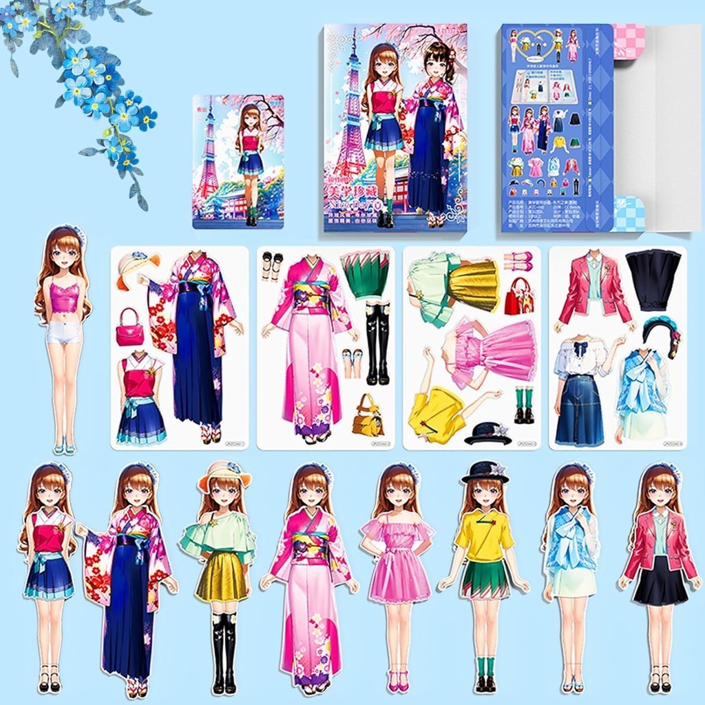 Juego Magnético De Vestir Princesas – Muñeca De Papel Con Ropa Magnética, 14.6x10.1 Cm, Juguete Educativo Y Creativo Para Niñas Y Niños De 3 A 12 Años