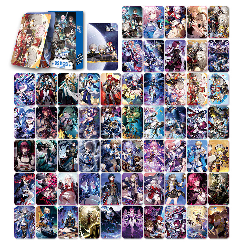 92pcs Anime Manhwa Manga Lomo Cards Honkai Impact Cartoon Character ...