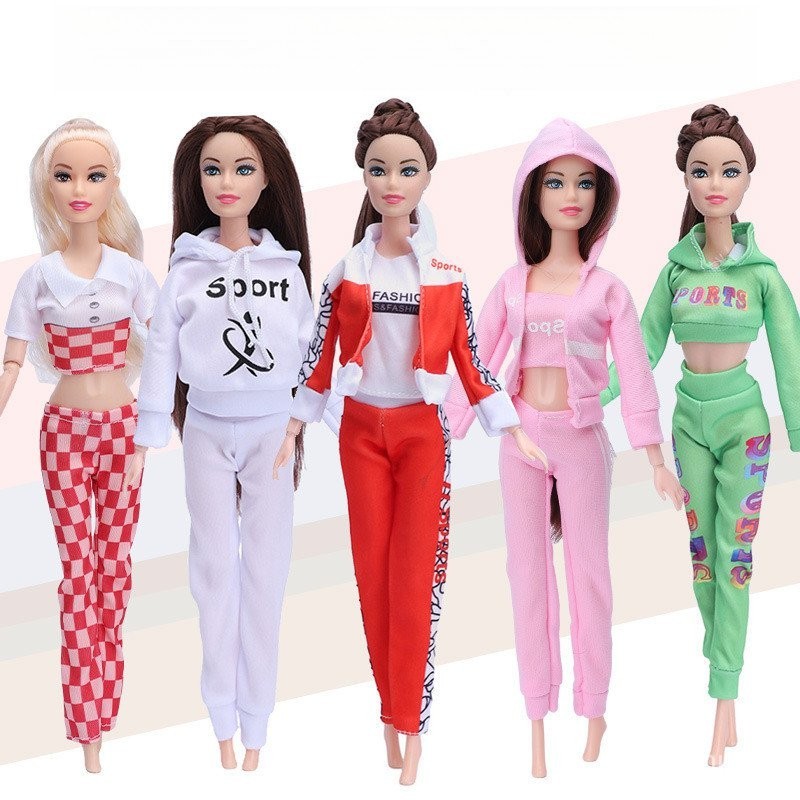 21 Piezas De Ropa Para Muñecas De 11.5 Pulgadas – Chaqueta De Cuero, Deportivo, Vestidos Y Accesorios, Compatible Con Barbie