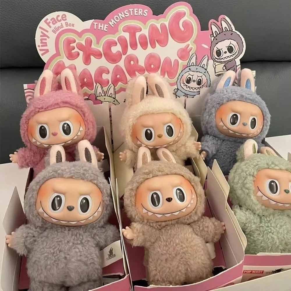 POP MART LABUBU The Monsters Etciting Macaron Plush Series Figure Toy  Decoration | Shopee Colombia