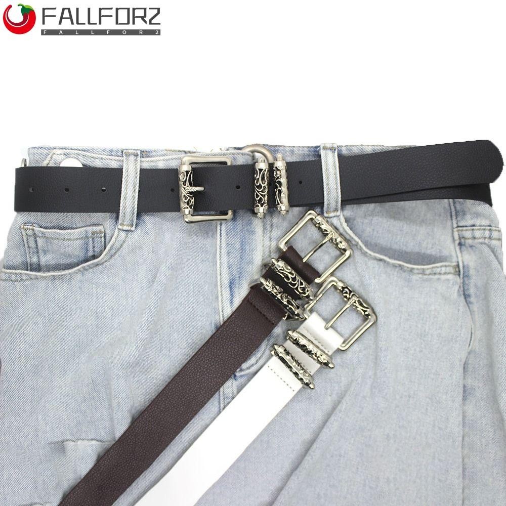 AFALLFOR Mujeres Cinturones De Cintura Para Jeans Elegante Moda Cuero PU  Lado Ancho Y2K Estilo Hebilla Hueca De Flor Todos Los Partidos Cinturas  Coreanas | Shopee Colombia