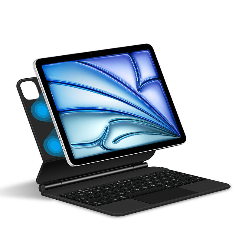 Teclado Bluetooth Para IPad De 5ª A 10ª Generación, IPad Air (M2 2024, 5ª/4ª Generación), IPad Pro De 11 Pulgadas, Tableta Samsung Galaxy, Xiaomi, Diseño Inalámbrico, Batería Recargable USB-C De 90
