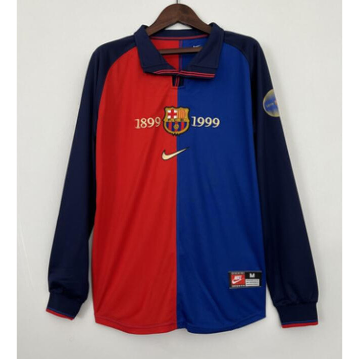 Retro Barcelona 1899 1999 Barca Vintage Jersey kit 100 Aniversario Camiseta De Futbol Shopee Colombia