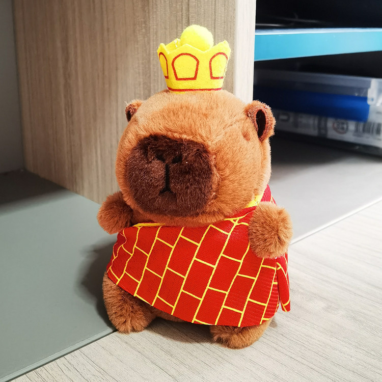 1PC Capybara Escupir Burbuja Llavero Simulación Capibara Anime Esponjoso Juguete Kawaii Lindo Animal Suave Muñeca Peluche Niño | México