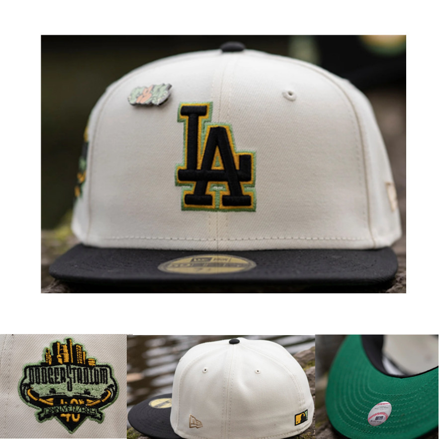 Los Angeles Dodgers Gorra Ajustada De Béisbol Totalmente Cerrada Ala  Plana Sombrero De Hip Hop