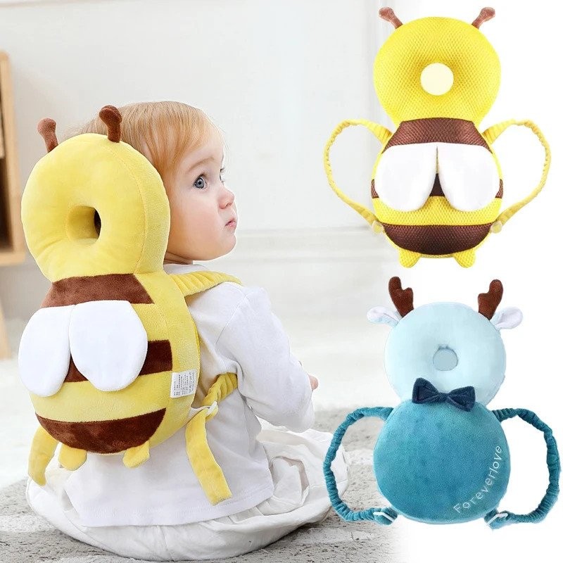 Protector de cabeza del bebé niño cojín Protector almohada Anti-caída  transpirable para el hogar infantil dormitorio entrenamiento para caminar