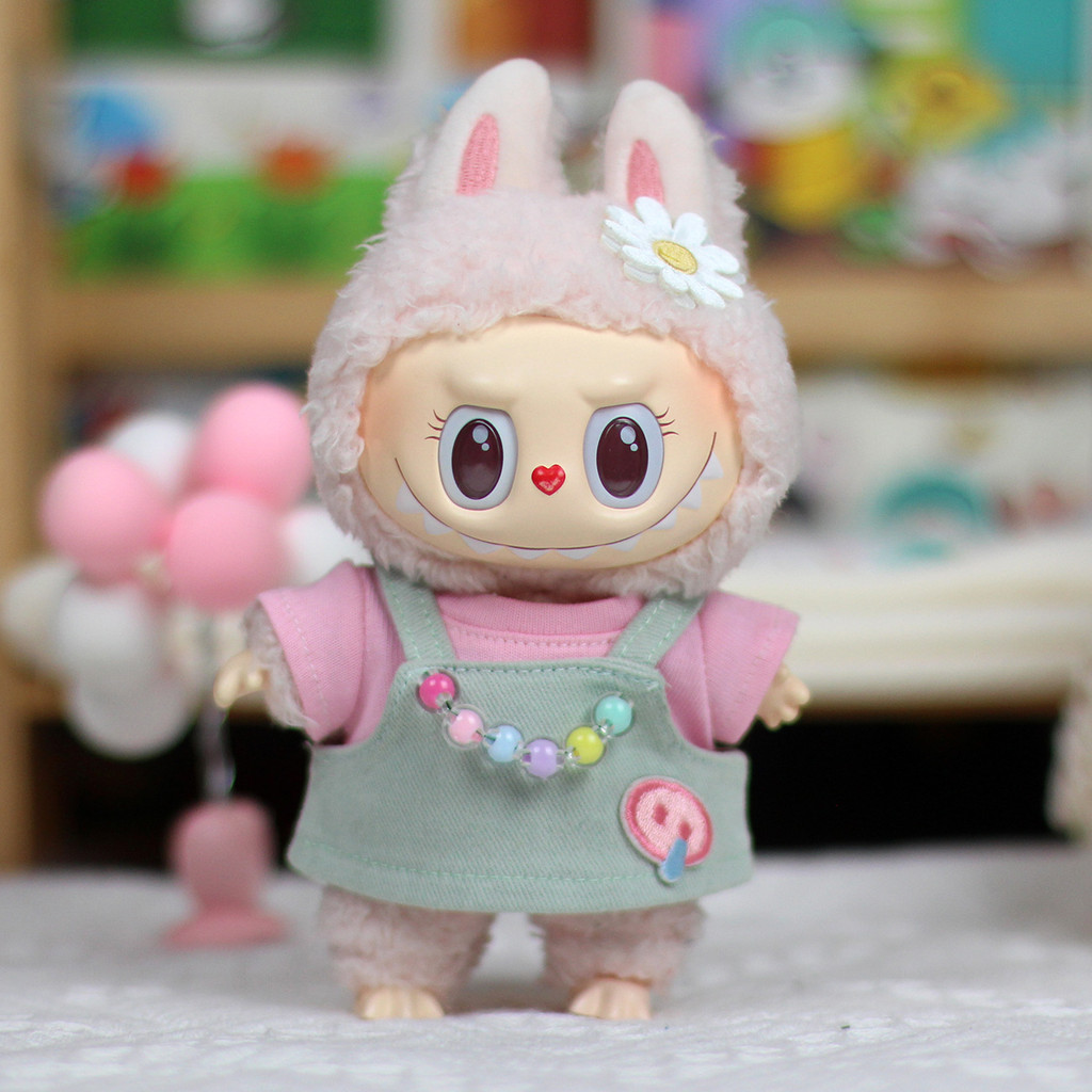 Ropa Para Muñeca Labubu De 17 Cm – Set De Suéter Rosa, Camiseta, Mameluco Y Sombrero, Ideal Para Personalizar Tu Colección (muñeca No Incluida)