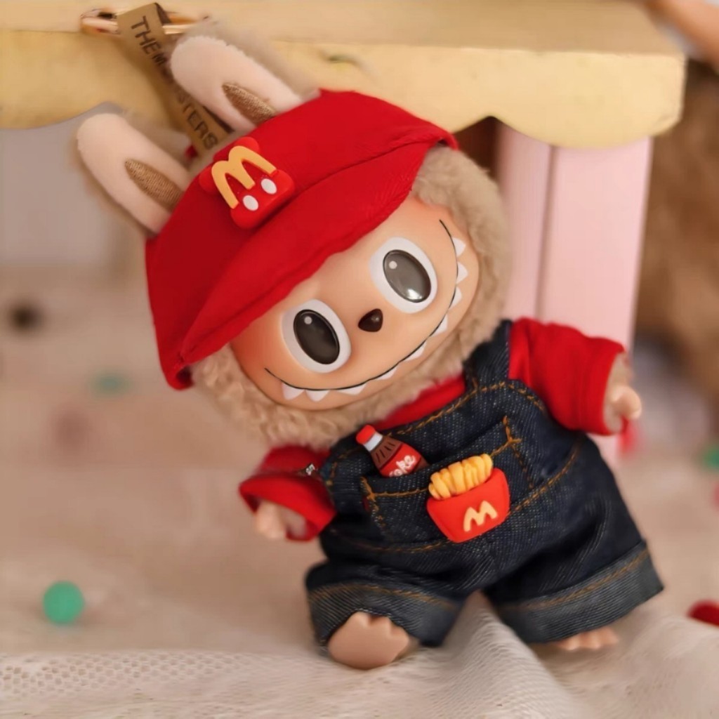 Lyreh Ropa para Muñecas de Peluche Conjunto, Ropa de Diseño para Muñecos 17 cm Conjunto Falda Peluche Lindos Muñecas Accesorios Suaves Coleccionar y Exhibir