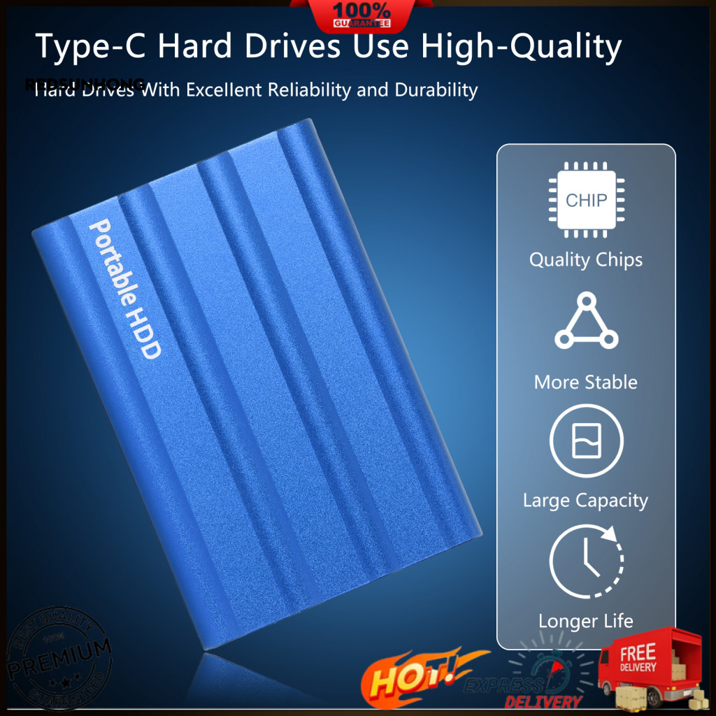 Usb Hard Drive Spacious Storage Capacity Disk Portable External 1tb/2tb ...