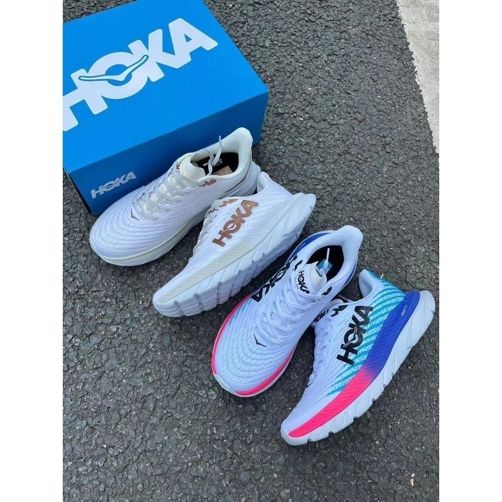 Hoka uno hombres Mach 5 carretera zapatos transpirables zapatos de entrenamiento de absorcion de choque ligero Shopee Colombia