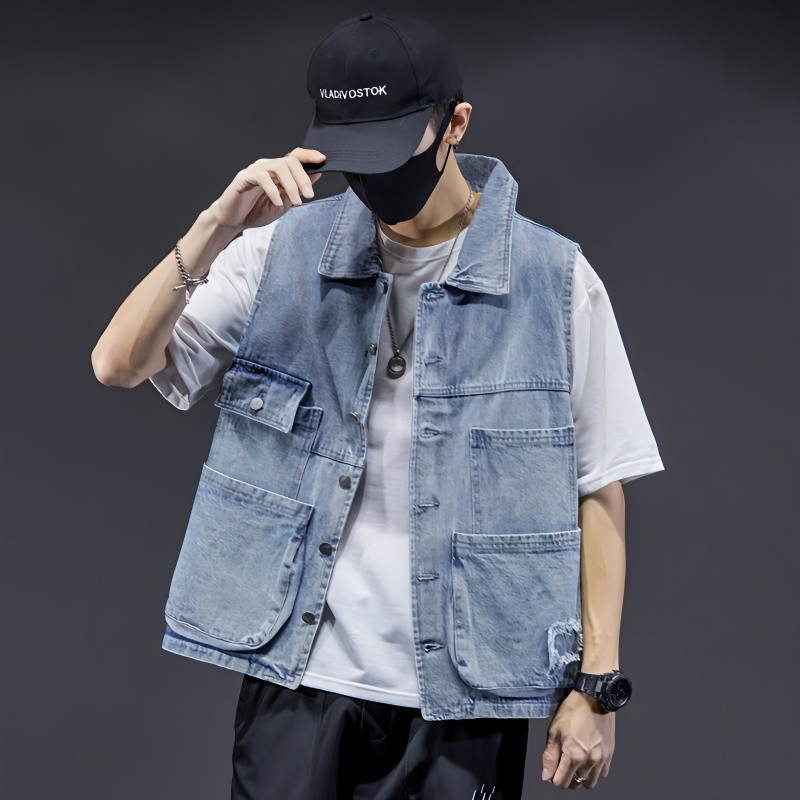 Chaleco mezclilla hombre sale