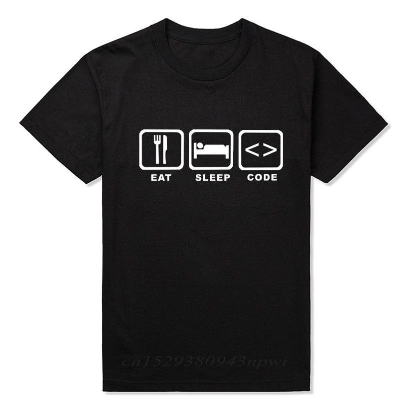 Camiseta Sin Mangas De Programador – 'Mientras No Estés Muerto, Come, Código, Duerme', Diseño Divertido Para Geeks