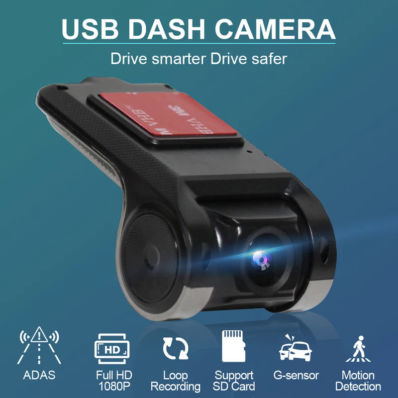 1080P ADAS Dash Cam Video Recorder USB Car DVR Para Reproductor Android ...