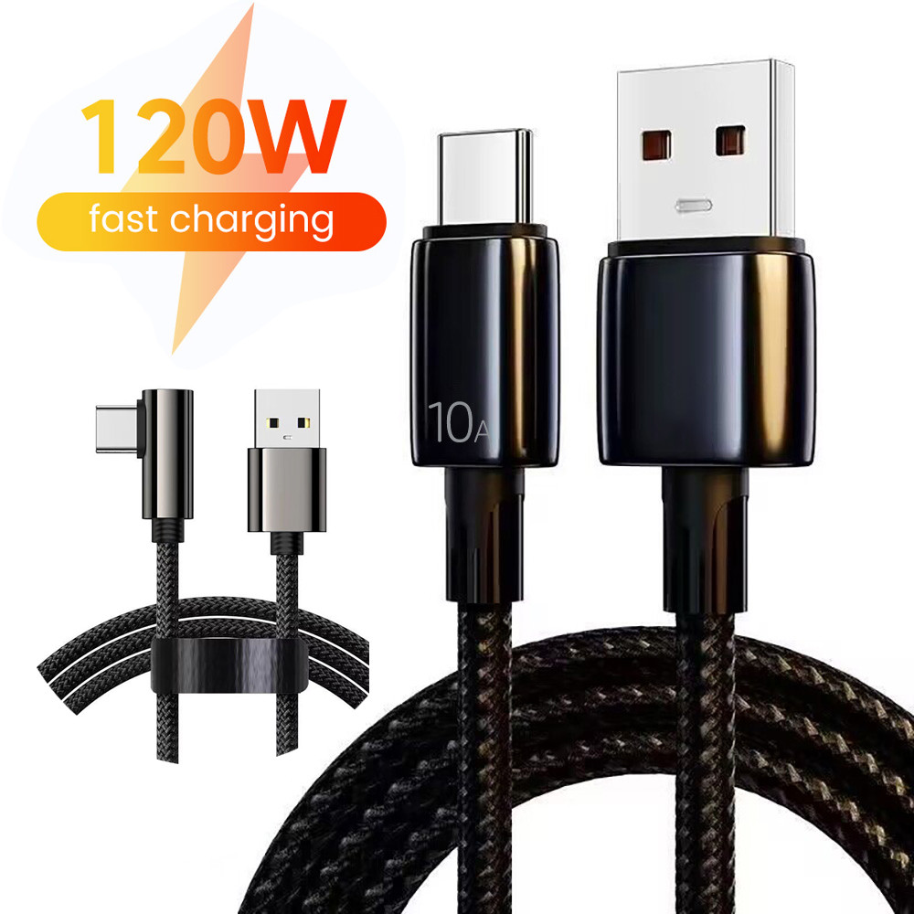 Twitch 6A Cable 120w USB Tipo C Codo De Carga Rápida Juego Móvil De ...