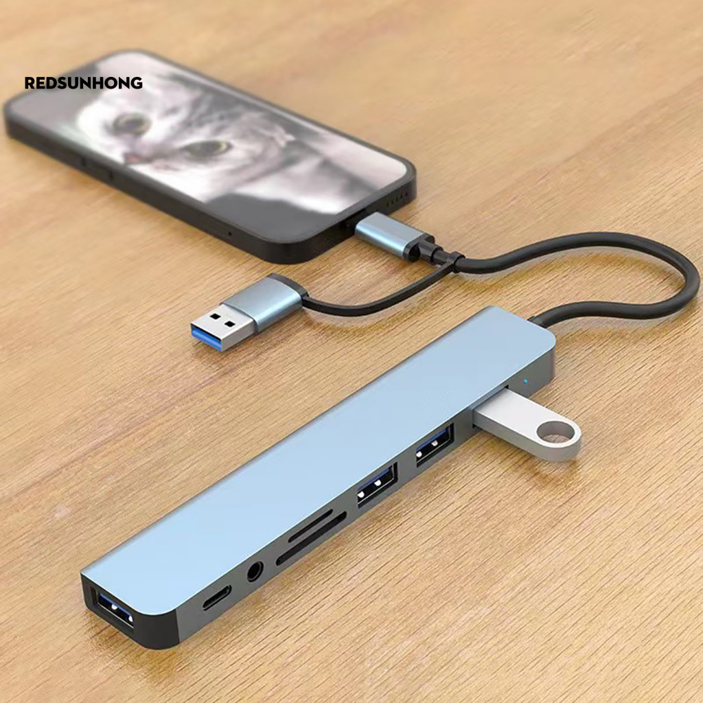 Laptop Docking Station Type C Extender Portable Usb-c Hub with 8 Ports ...