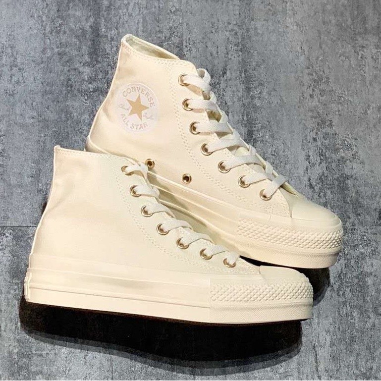 Converse zapatos de lona para hombre unisex low top blanco leche con aro dorado 462 Shopee Colombia