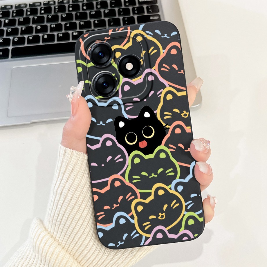 Funda Para Realme C53 Con Estampado Pintado | TPU Suave Antigolpes, Transparente, Protección Para Cámara Y Pantalla
