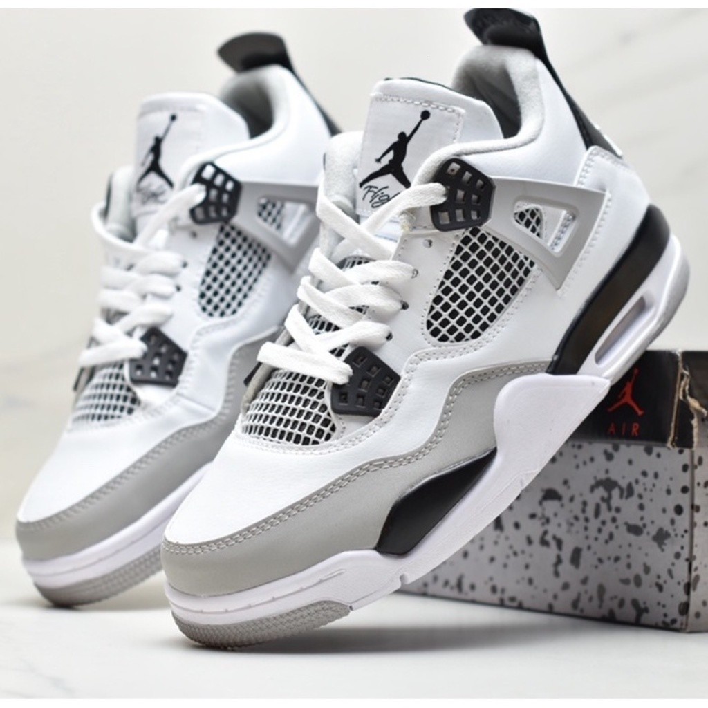Retro air jordan 4 zapatilla de baloncesto original Blanco oreo DOQC ...