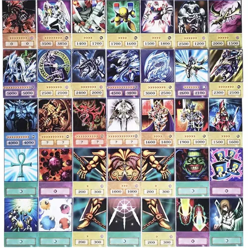 100PCS Anime Style Cards Childhood Memory Classic Proxy DIY Card Yu-Gi ...