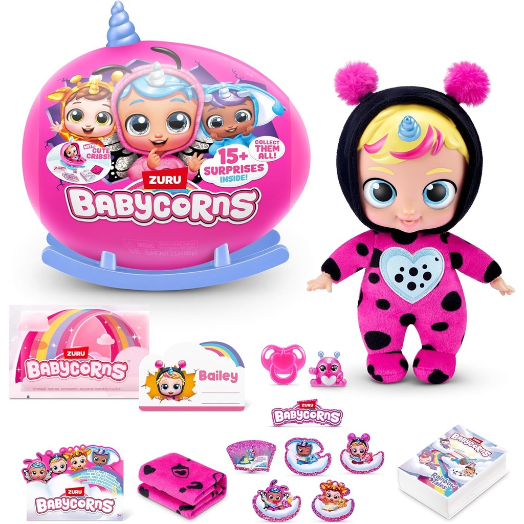 ZURU Babycorns Magical Rainbocorn Babies Serie 1 Muñeca de bebé