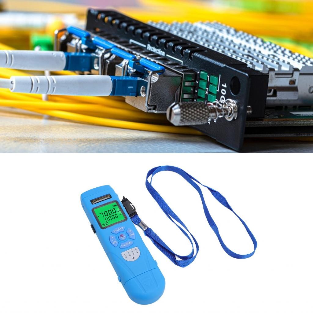 Probador De Fibra Medidor De Potencia Óptica VFL Y RJ45 Kit De Prueba ...