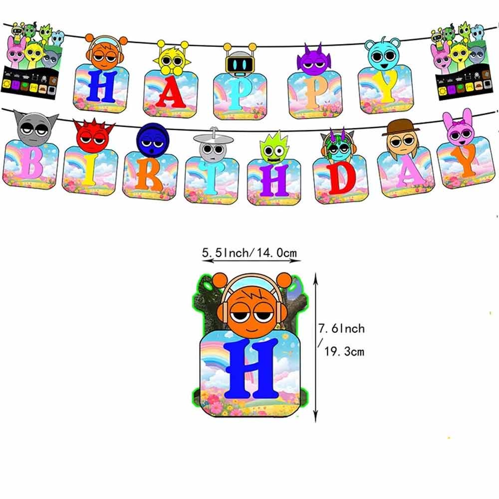 thumbnail image 2 of Bessmoso Fall Birthday Decorations - 33-Piece Pumpkin Theme Party Kit With Banner, Balloons & Garland 2 of 11