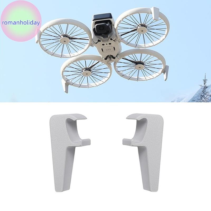 Par De Patas De Trípode Negras Para DJI Flip | Aumenta Altura, Protege El Cardán Y Mejora La Estabilidad Al Aterrizar