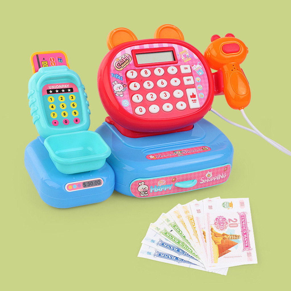 Caja Registradora De Juguete Interactiva Con Escáner E Impresora De Recibos – Juego Imaginativo Para Niños 3-5 Años, Aprendizaje De Conteo
