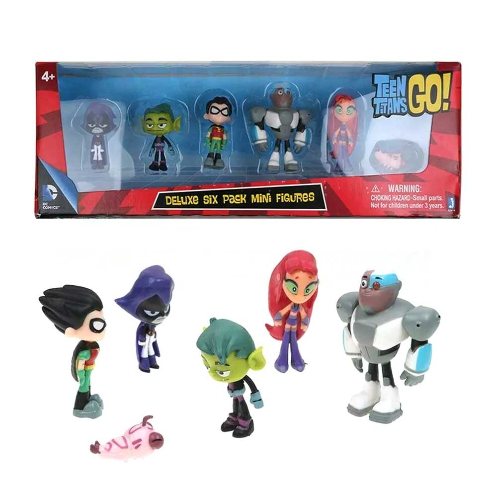 Copripiumino Singolo Teen Titans Go Ufficiale - Robin, Beast Boy, Starfire, Raven, Cyborg | Reversibile, In Policotone Morbido, 135x200 Cm