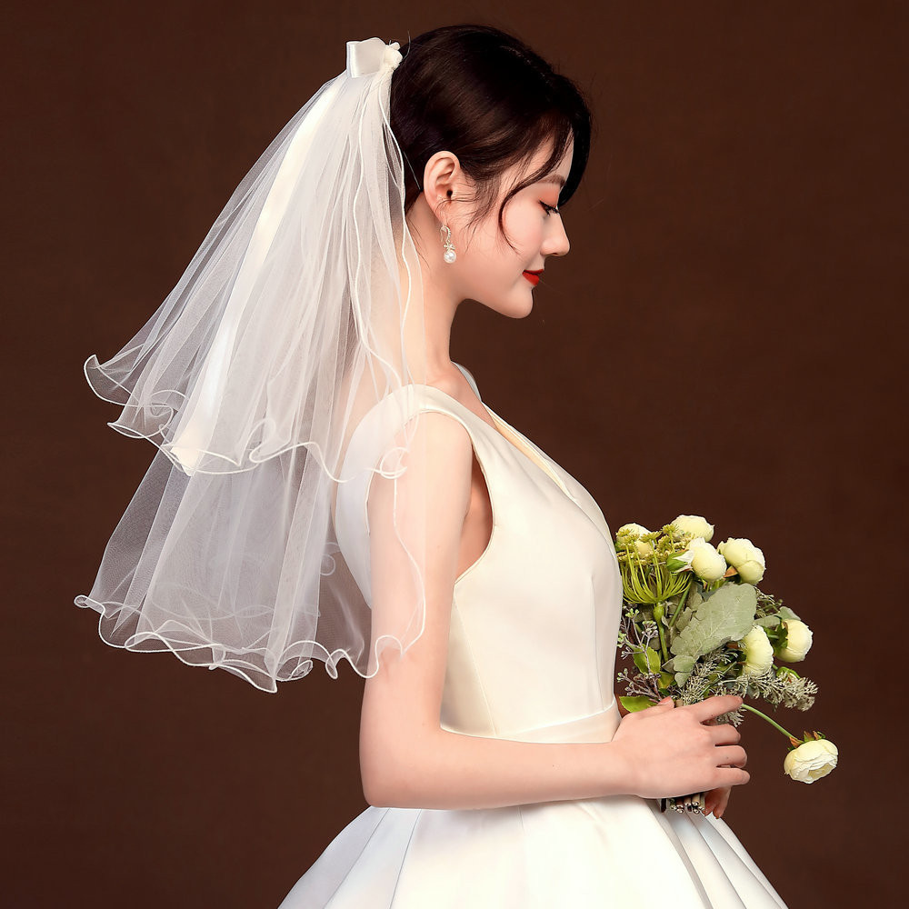 Velo da sposa a Led velo luminoso a Led velo da sposa velo da sposa velo da sposa accessori per capelli in Tulle da sposa con Dropship a becco d'anatra