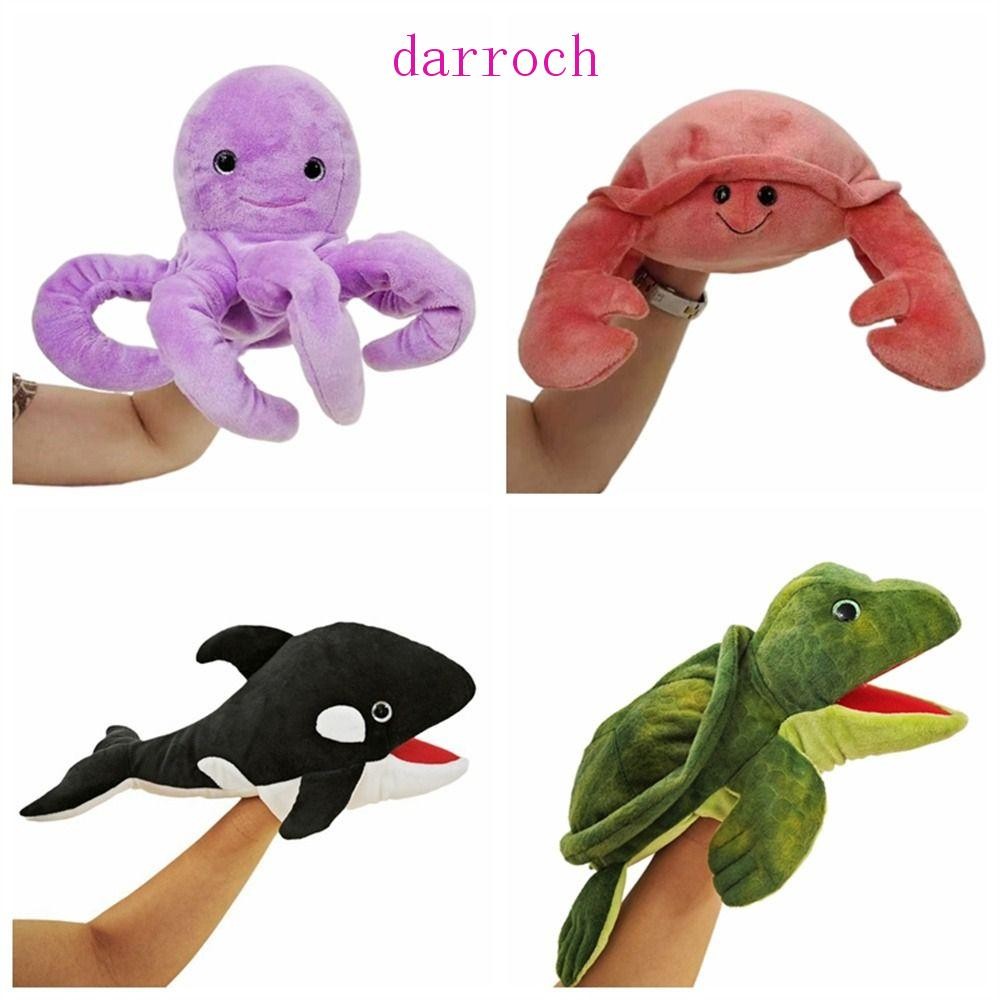 Títere De Mano De Tiburón Para Niños – Marioneta De Animal De Dibujos Animados 30cm
