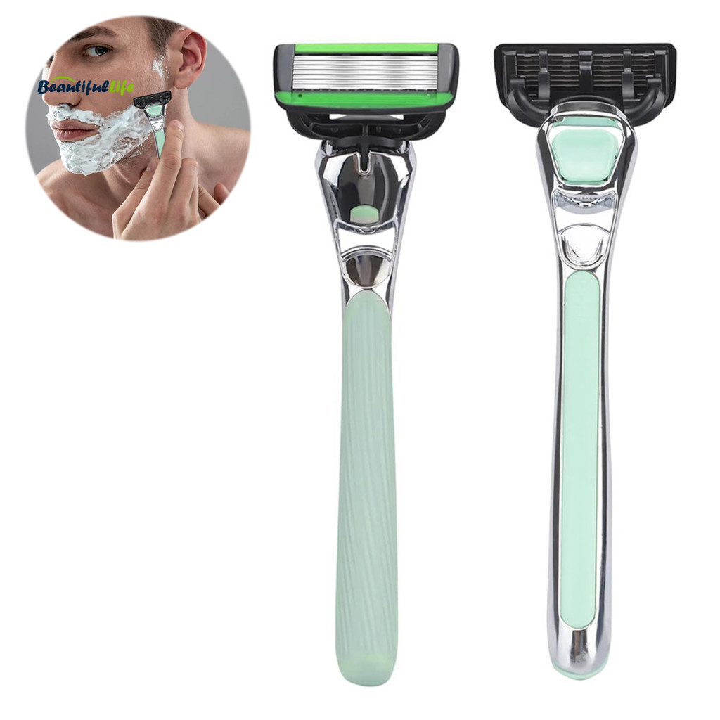 Stainless Steel Razor Portable Men Shaver 7-layer Set with 5 Blade ...