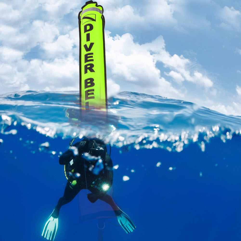 6 FT High Visibility Inflatable Diving SMB Surface Signal Marker Buoy ...