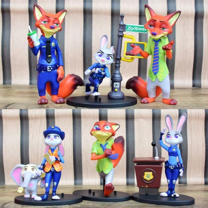 Figura De Acción De Oficial De Zootopia , Judy Hopps Nick Wilde ...